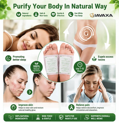 Brand New Upgrade🌿 FootPatch 10-Pack – Enhanced Herbal Detox, Weight Control, Sleep Support & Pain Relief