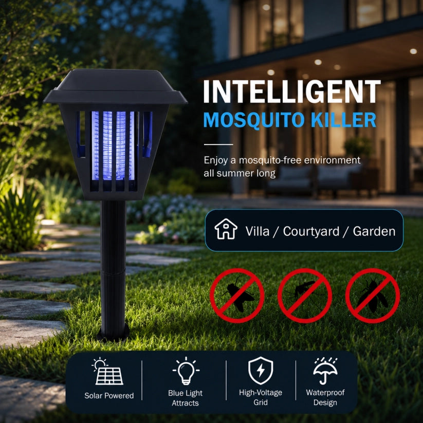 ☀️ Solar Mosquito Zapper | 2-in-1 Bug Killer & Yard Light 🦟