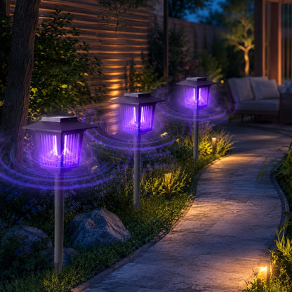 ☀️ Solar Mosquito Zapper | 2-in-1 Bug Killer & Yard Light 🦟