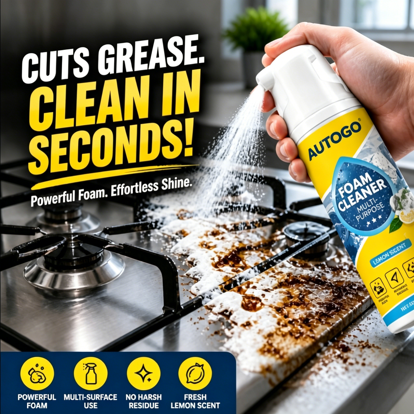 AUTOGO® High-Performance Foam Cleaner