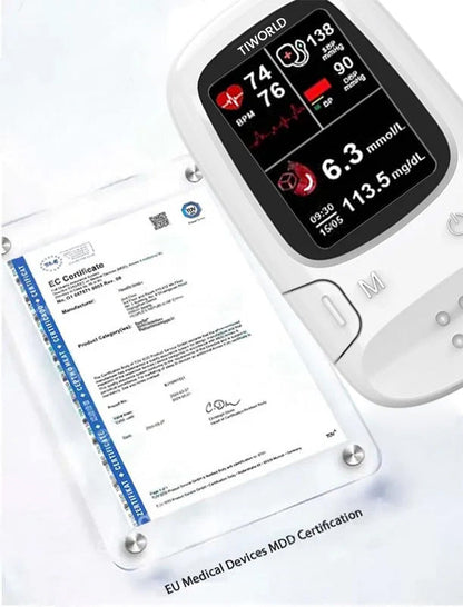 TiworldTM Bloodless Glucose Meter 🩸: High-Accuracy Non-Invasive Monitoring (99.9% Clinical Precision 🎯) ✅