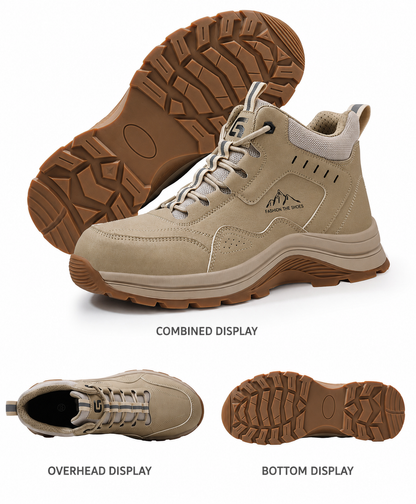 Lightweight steel-toe safety shoes